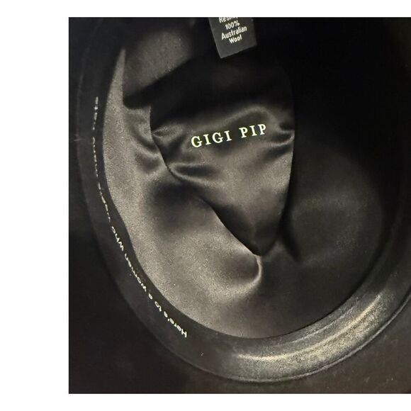 Gigi Pip Wool Fedora Hat with Feather Sz. 57 S/M main image 7
